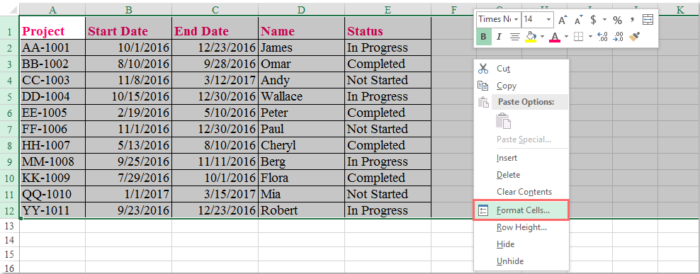 문서 삽입 행 보호 시트 1