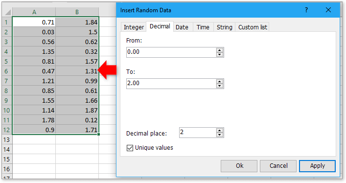 doc random number in specific length 5