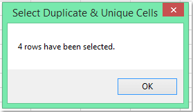 doc remove all but duplicates 12 12