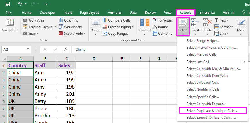 How to remove duplicates but keep rest of the row values in Excel?