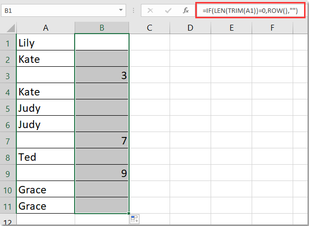 doc eliminați duplicatele păstrați golurile 2