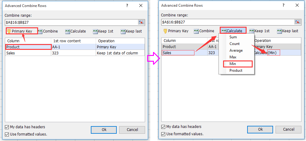 doc remove duplicates leave lowest 8