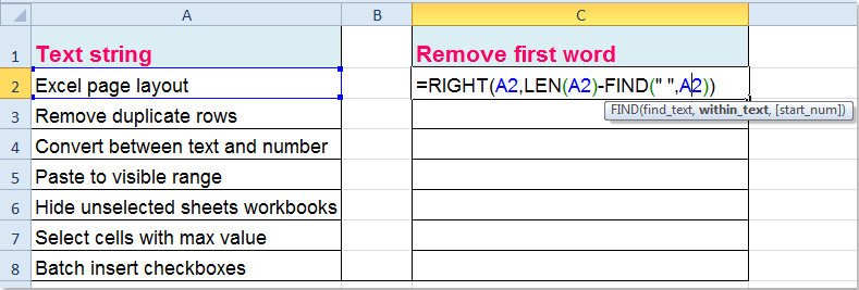 how to extract last word in cell excel for mac