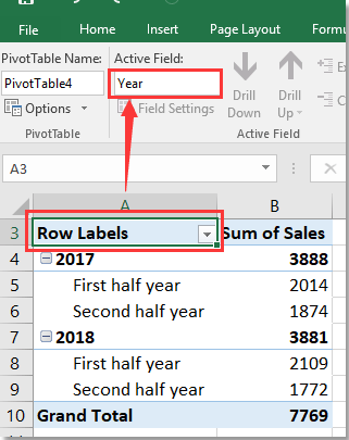 How To Rename Group Or Row Labels In Excel Pivottable