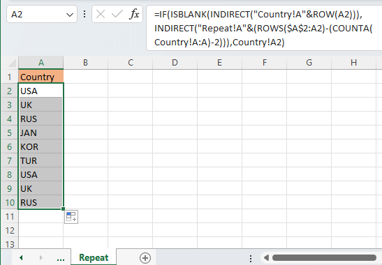 別のリストからオートコンプリート