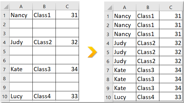 doc repeat rows fixed time 5