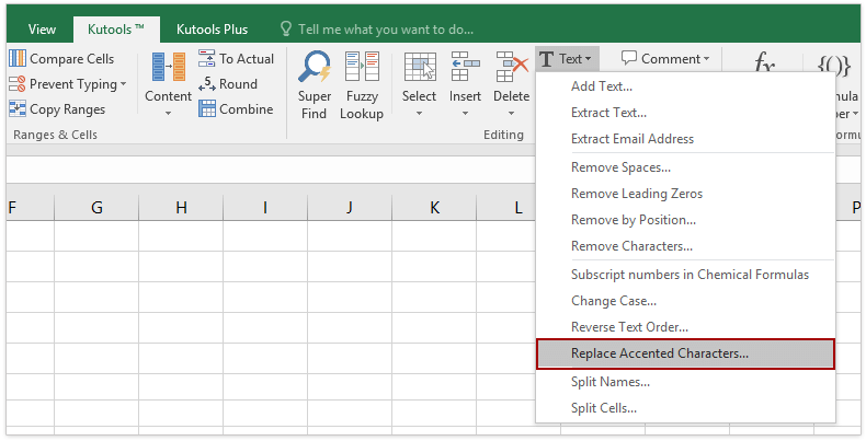 circle a character in excel for mac