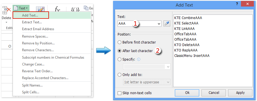 doc replace all after before character 02