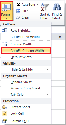 excel auto expand cell to fit text