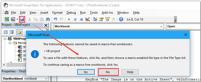 開いたり閉じたりするときのドキュメント実行コード4