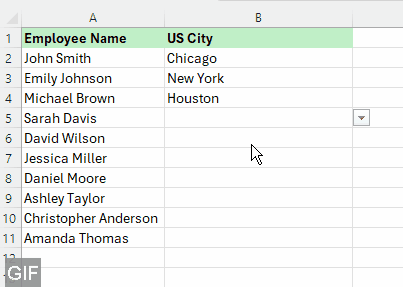 You get a searchable data validation list in Excel