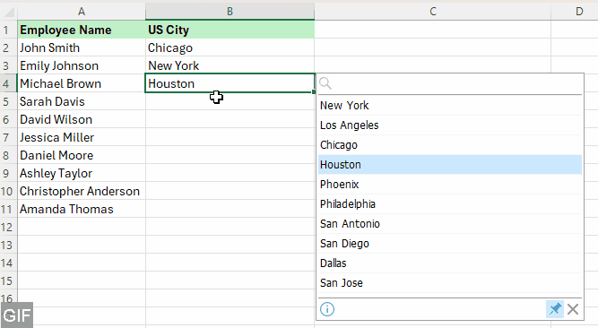 Make Data Validation Lists Searchable with Auto-Pop Using Kutools for Excel