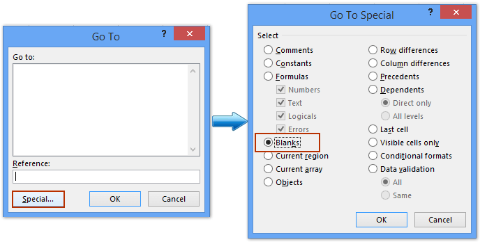 How To Select Blank Cells In Excel