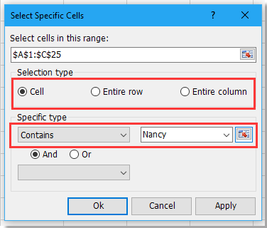 doc select specific text 2