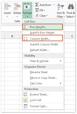 How To Set Column Width And Row Height For A Range In Excel