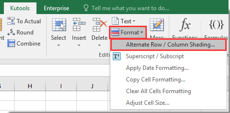 How to shade every other or alternate rows in Excel?