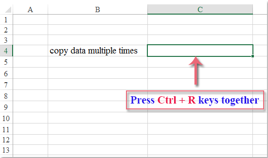 excel keyboard shortcut for copying formulas