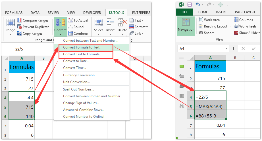 Почему в ячейке Excel отображается формула, а не значение