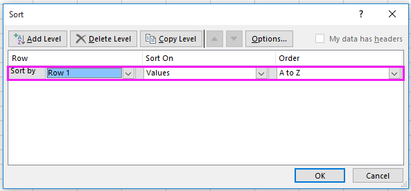 doc sort by column header 4