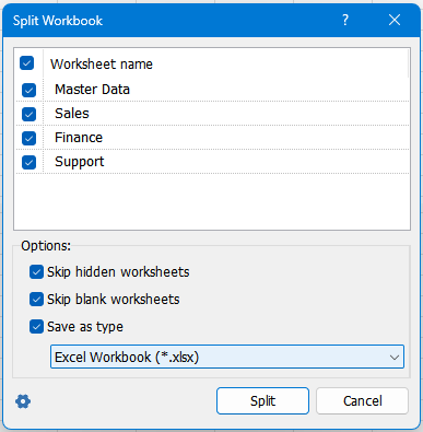 Click Split