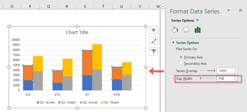 Excel Stacked Clustered Bar Chart