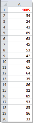 How to sum entire column except header/first row in Excel？