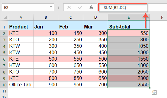 How To Sum Multiple Cells