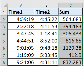 doc sum formato hora decimal 12