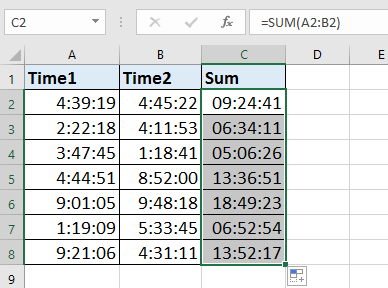 doc sum formato hora decimal 2