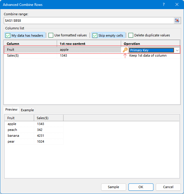 set-as-key-column