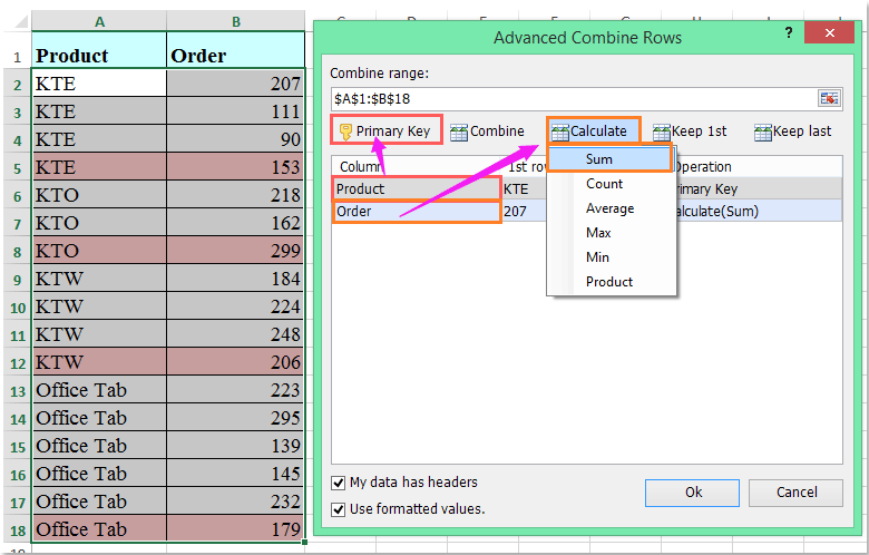 doc sum when value changes 4