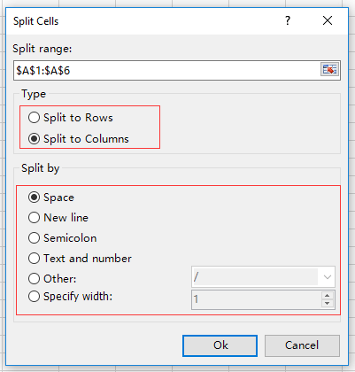 ไฟล์ข้อความ doc ไปยังไฟล์ excel พร้อมตัวคั่น 11