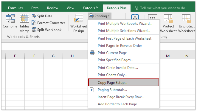 How to change orientation of worksheet or text in cells in Excel