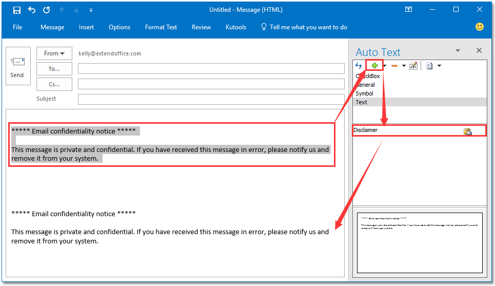 How to save and reuse email content in Outlook 2016