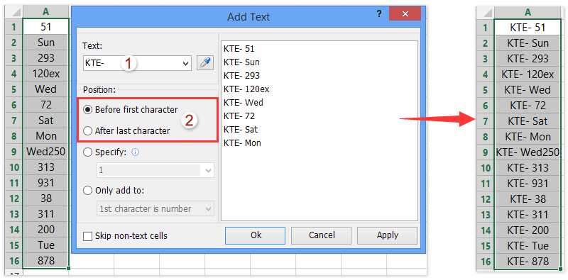 excel insert formula for column mac osx