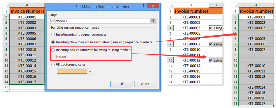 ad find missing sequence numbers 2