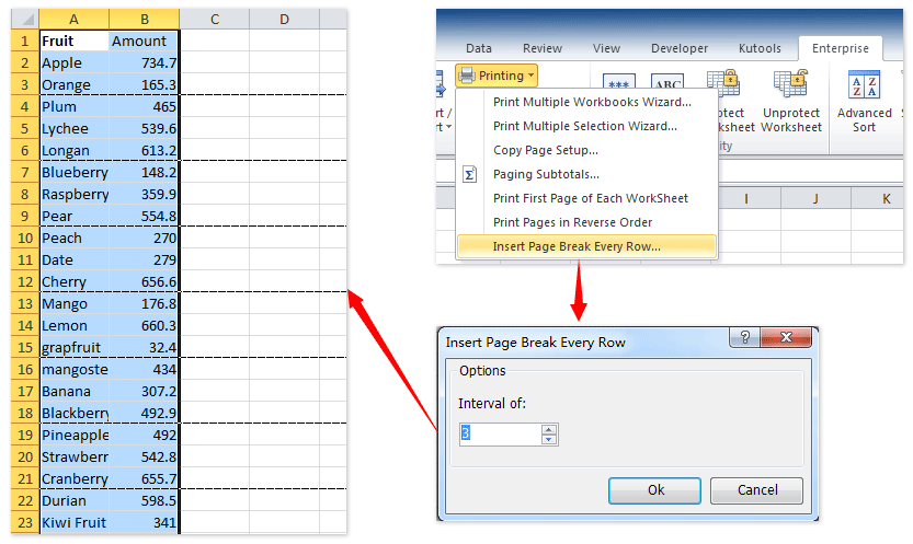 view page breaks in excel for mac