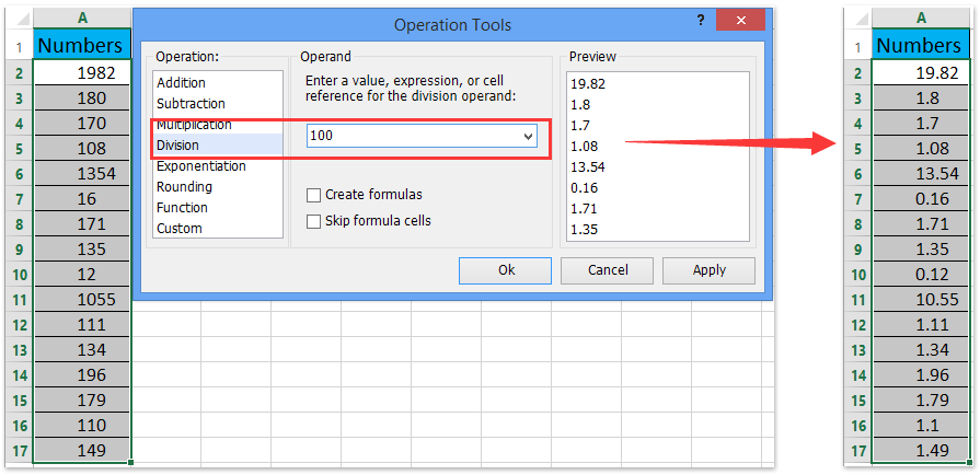 ad operation tools add decimal points