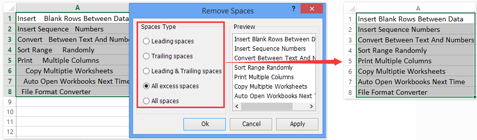 annonce supprimer l'espace 1