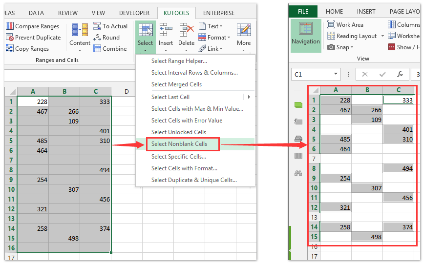 how-to-select-non-blank-cells-in-a-range-in-excel