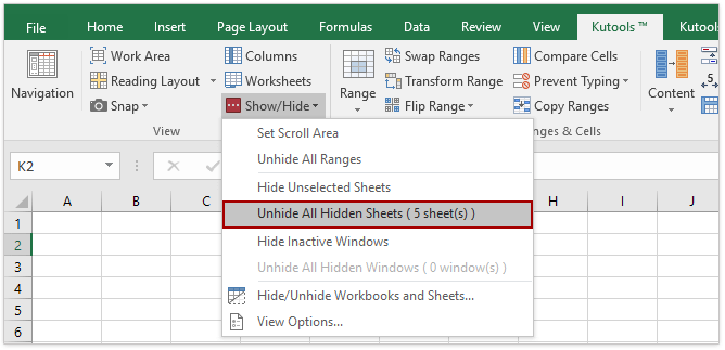 how to unhide all worksheets sheets in excel