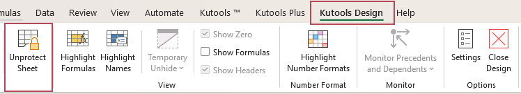 Click Unprotect Sheet