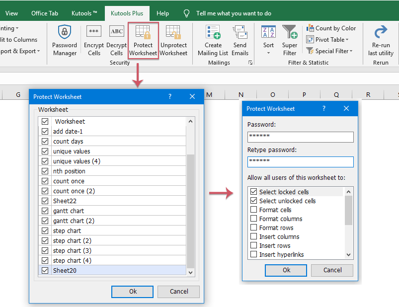 unprotect a sheet in excel for mac