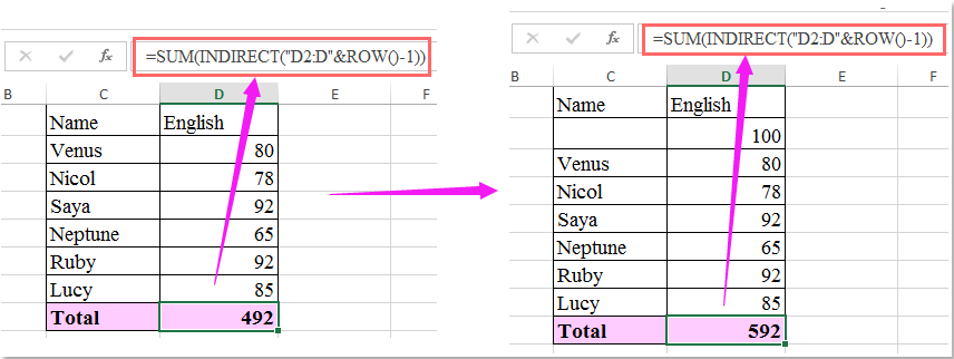 zaktualizuj dokument formułę wstawiając wiersze 2