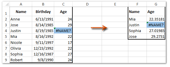 ข้อผิดพลาด doc vlookup 1