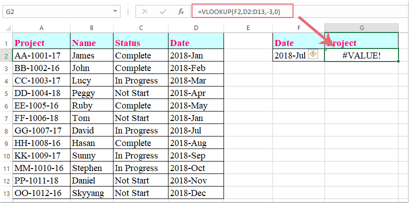 doc vlookup мінус 1