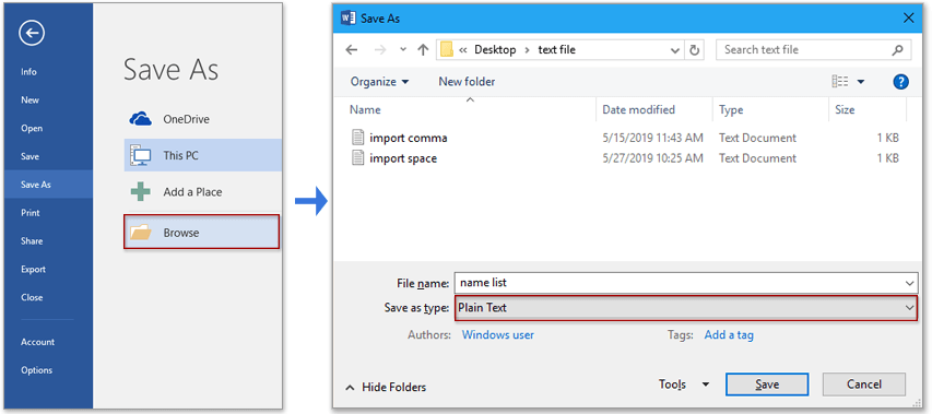 doc converter palavra para excel 3