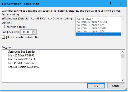 doc将word转换为excel 4