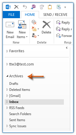 how to recover archived files in outlook 2010