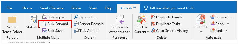 anfon ymlaen e-byst lluosog 1